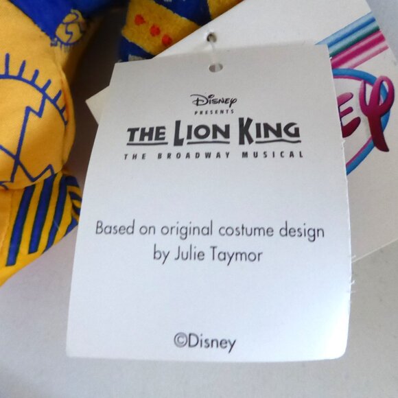 VINTAGE DISNEY STORE LION KING BROADWAY MUSICAL SIMBA TRICKSTER BEANIE PLUSH LOT - Picture 9 of 14